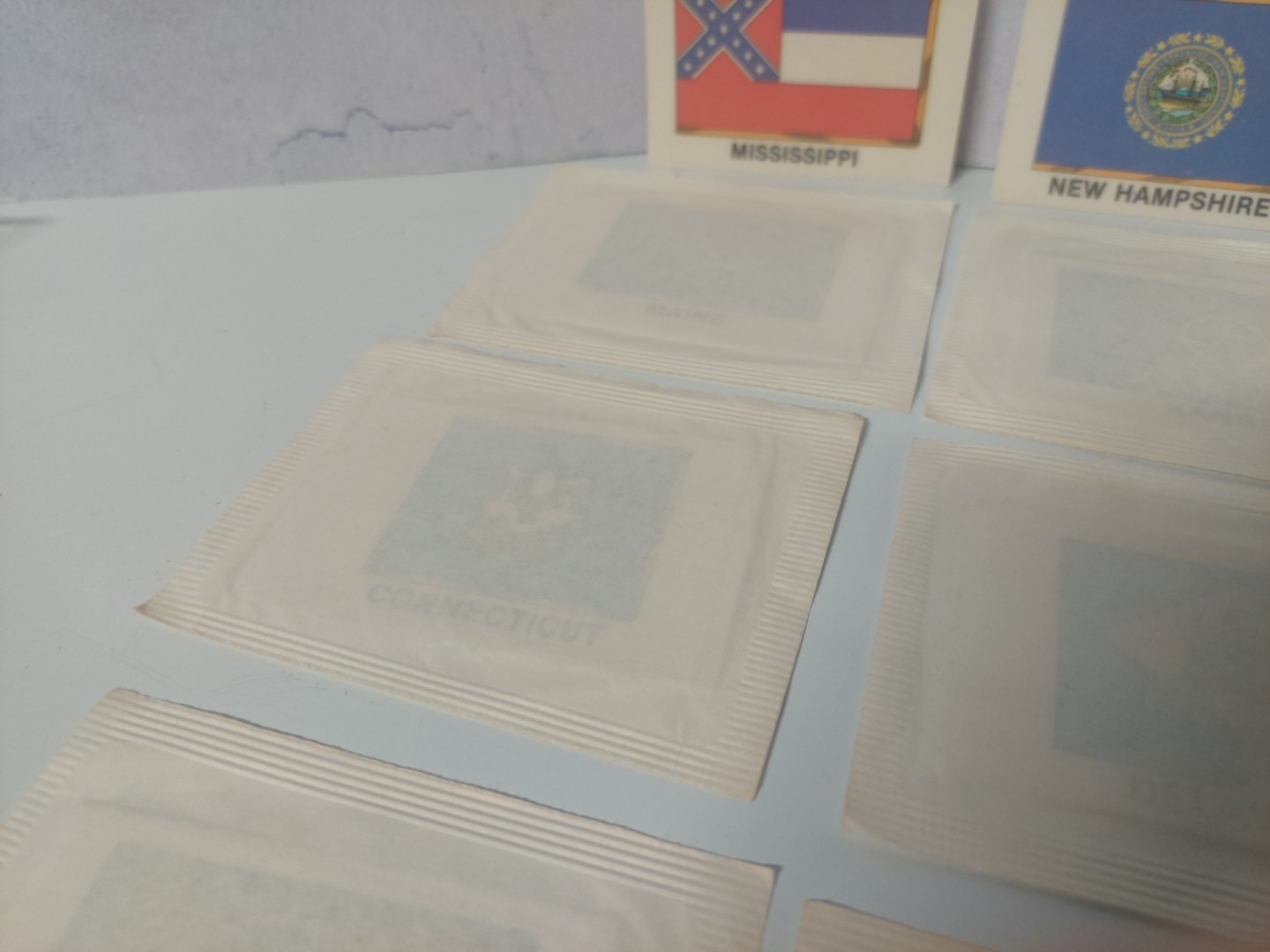 21 States American State Flag Stickers, Flag Decals of the US States (Rectangle)