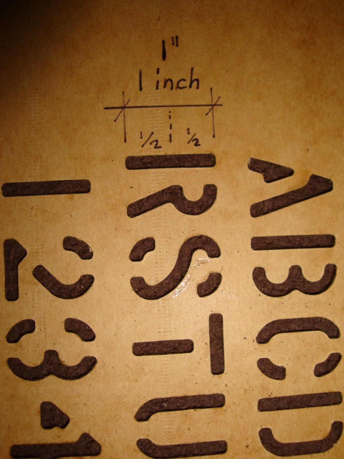CUSTOM MADE -US Military Oil board Stencil 1" Marsh -PLEASE Read my Description