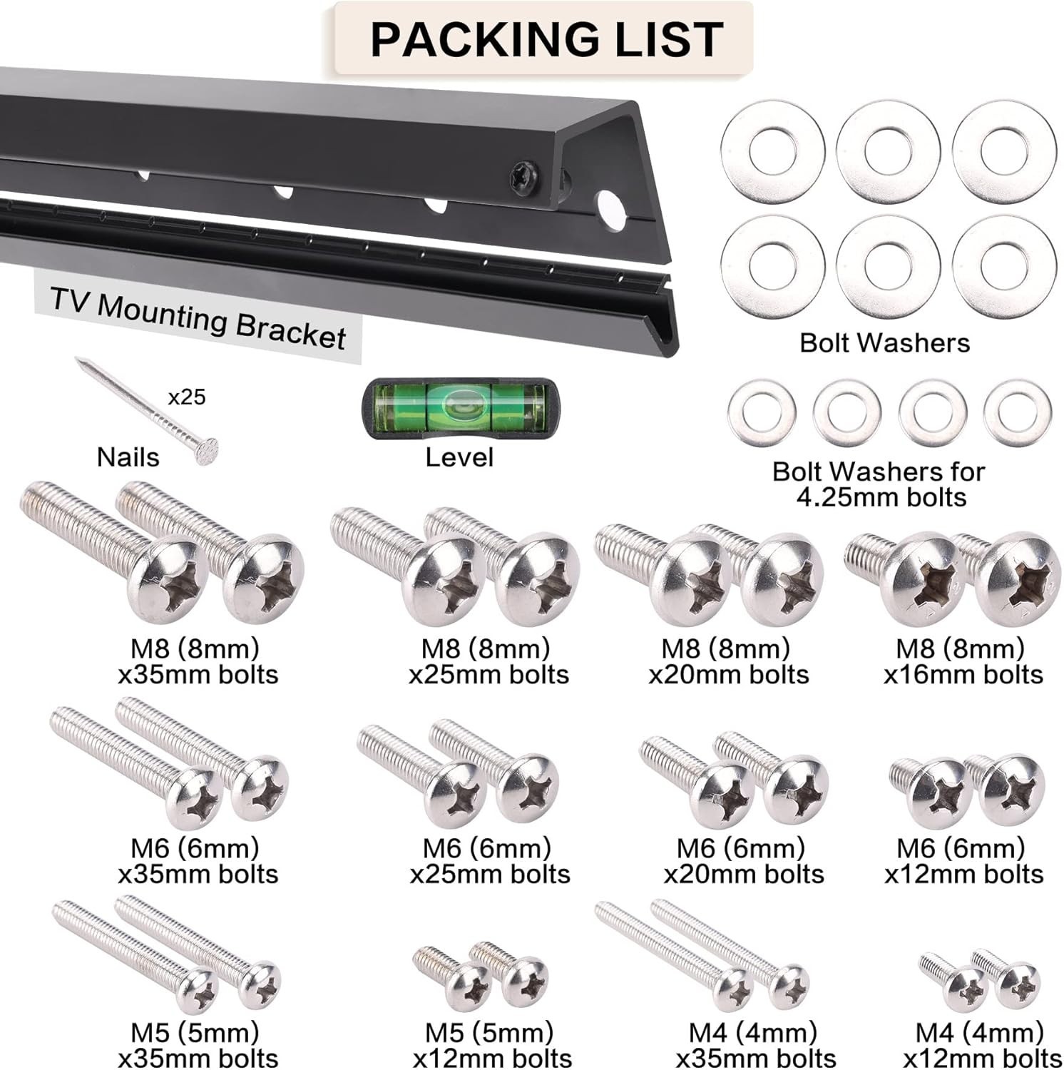 No Drill Drywall TV Mount, No Stud TV Wall Mount for Most Brand 22-55 Inch Tvs u