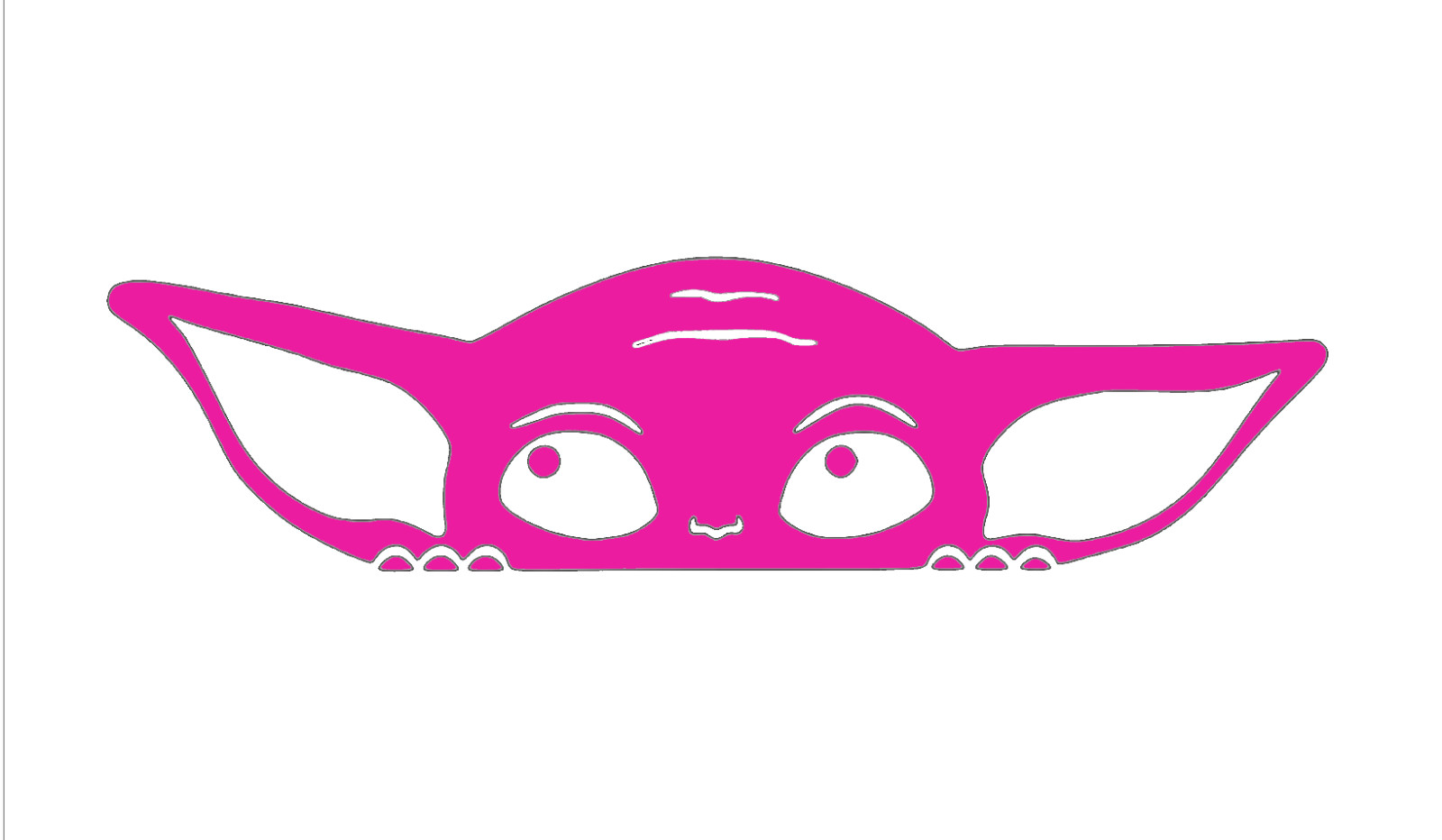 BABY YODA, GROGU, STAR WARS, Decal Stickers for Cars, Windows, Laptops, Tablets.