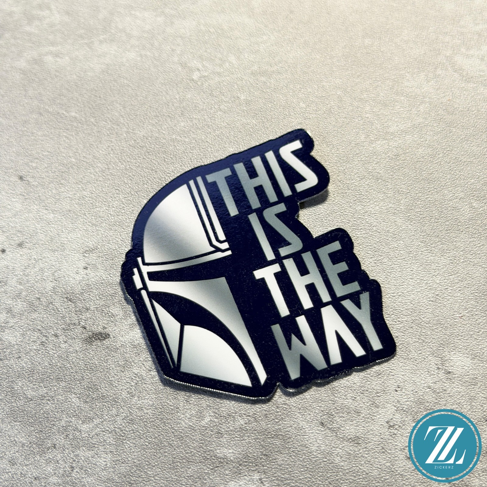 Mandalorian This is the Way Helmet, Star Wars Decal