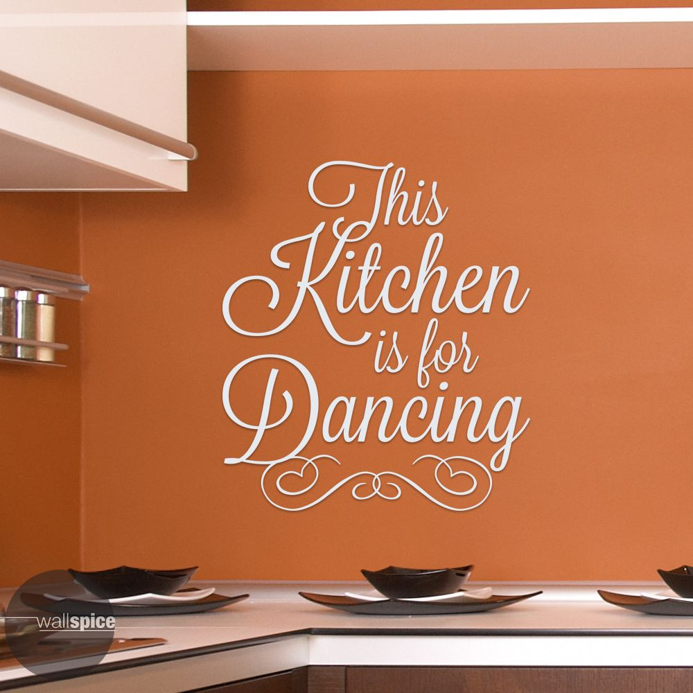 This Kitchen Is For Dancing Vinyl Wall Decal Sticker