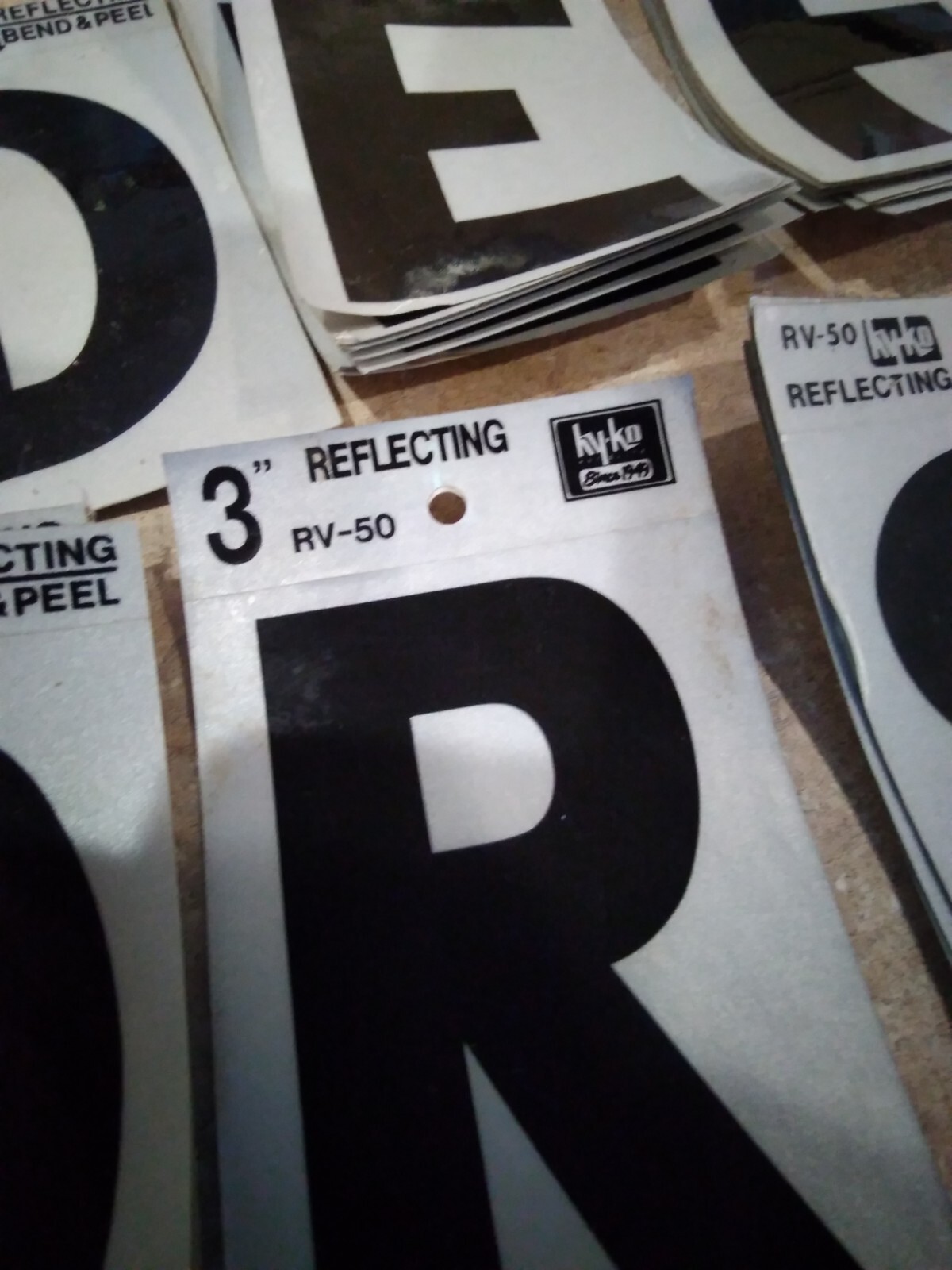 Assorted Vinyl and Metal Self Adhesive Letters & Numbers 3"+ 4" Tall 400+