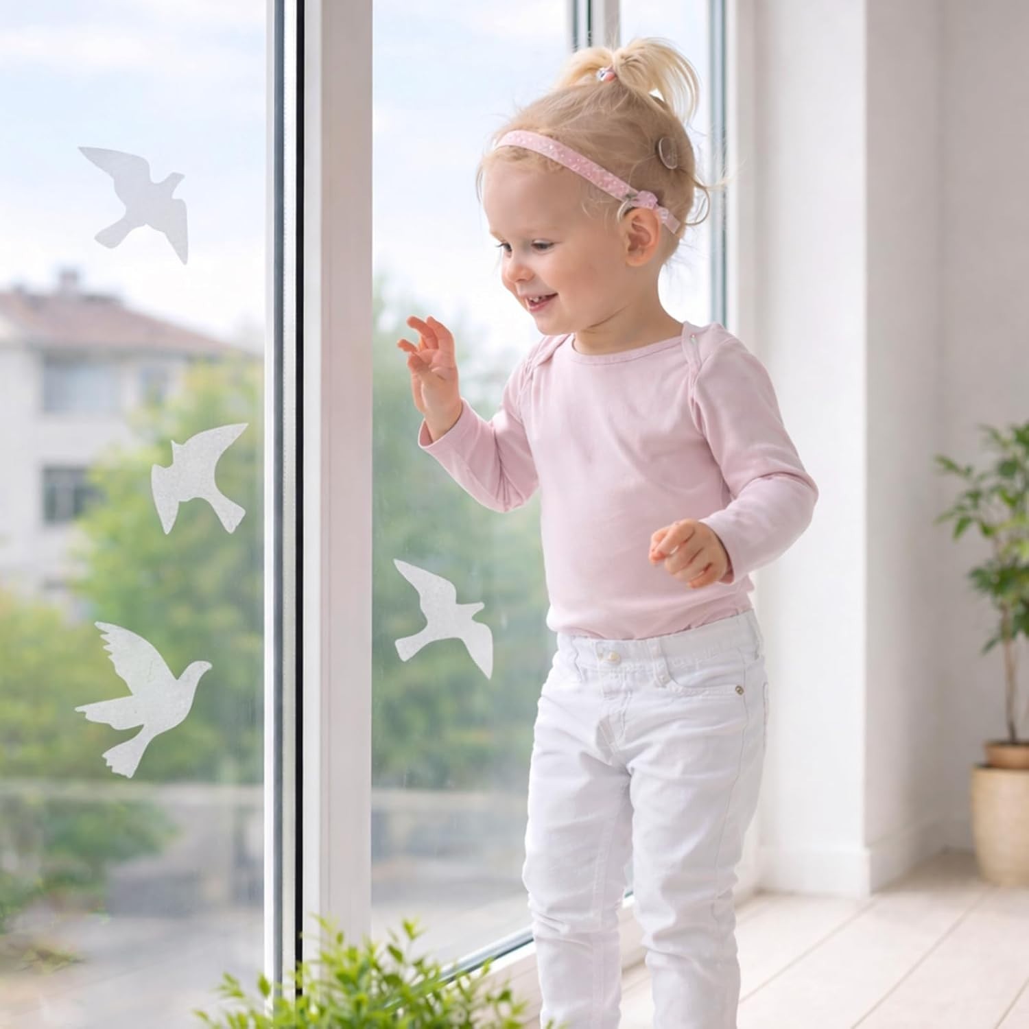 Easy Install Reflective Bird Window Stickers – Protect Your Feathered Friends