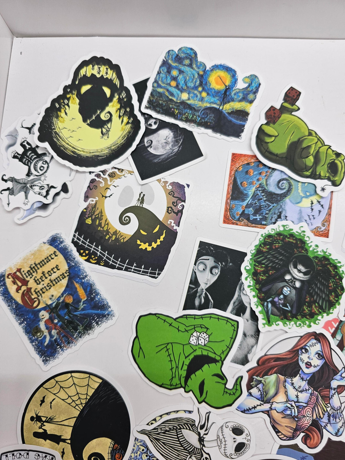 50 Pack Of Halloween Themed Stickers Jack Skellington oogie boogie No Duplicates