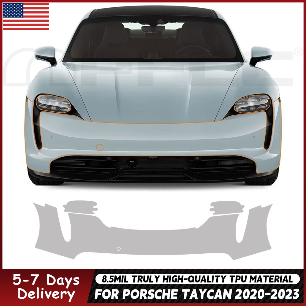 For Porsche Taycan 2020-2023 Precut Kit DIY Paint Protection Film Clear PPF TPU