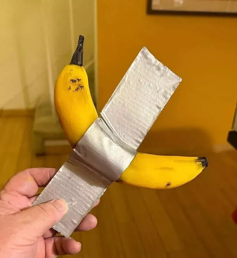 Duct Tape Banana Painting Style Replica Beautiful Home Wall Decorative Gift