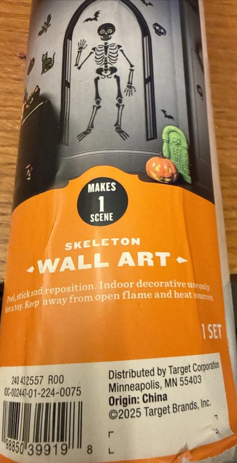 Skeleton Wall Art By Hyde And Eek Peel And Stick