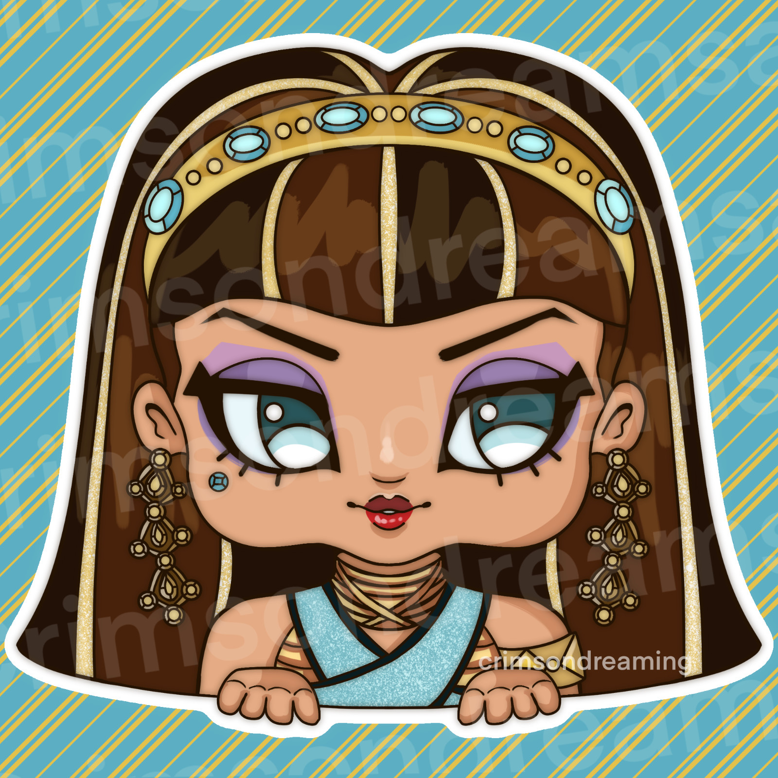 Cleo de Nile Monster High Sticker Pack – Homemade, hand cut and original