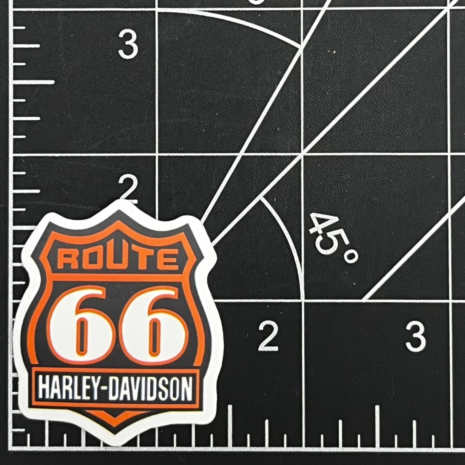 Route 66 Harley Davidson Vinyl Sticker Highway Shield Logo Sign