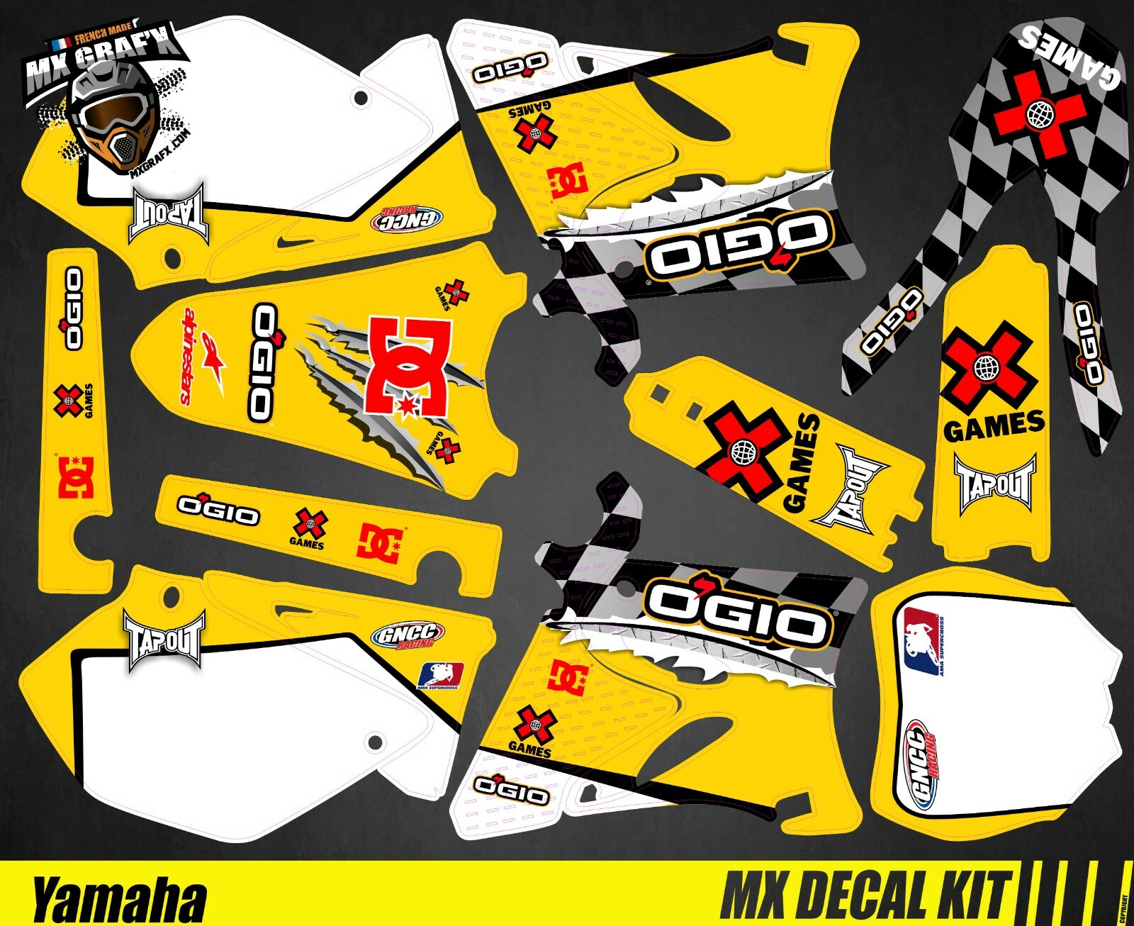 MX Decal Kit For Yamaha YZ 125-250 – Ogio