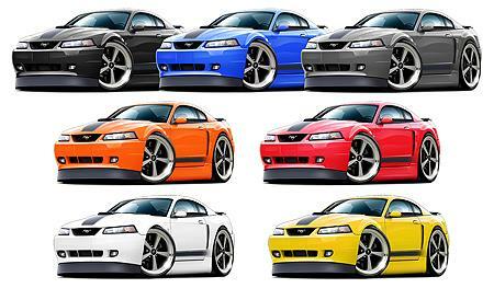 2003 2004 Ford Mach 1 Mustang My Garage My Rules Wall Art Graphic Sticker