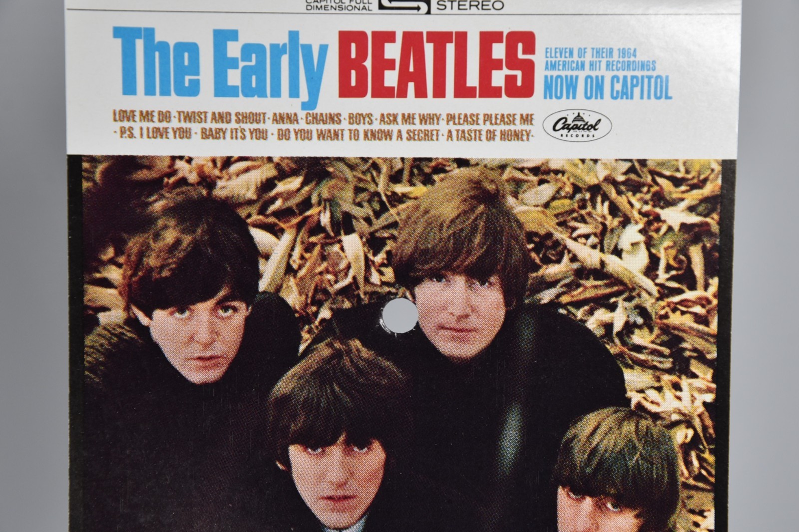 Vintage The Early Beatles Insert Album Art 6" Art Print 45 Record Paper ONLY
