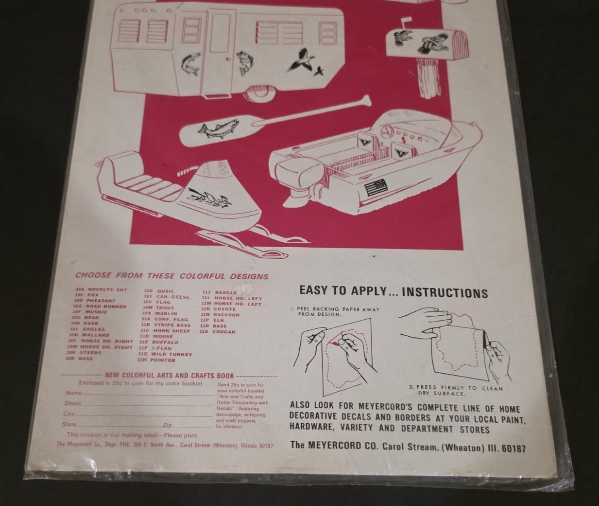 1960's-70's SPORT STIK Original Vinyl Sticker-Decal-UNUSED-Great Display-NOS