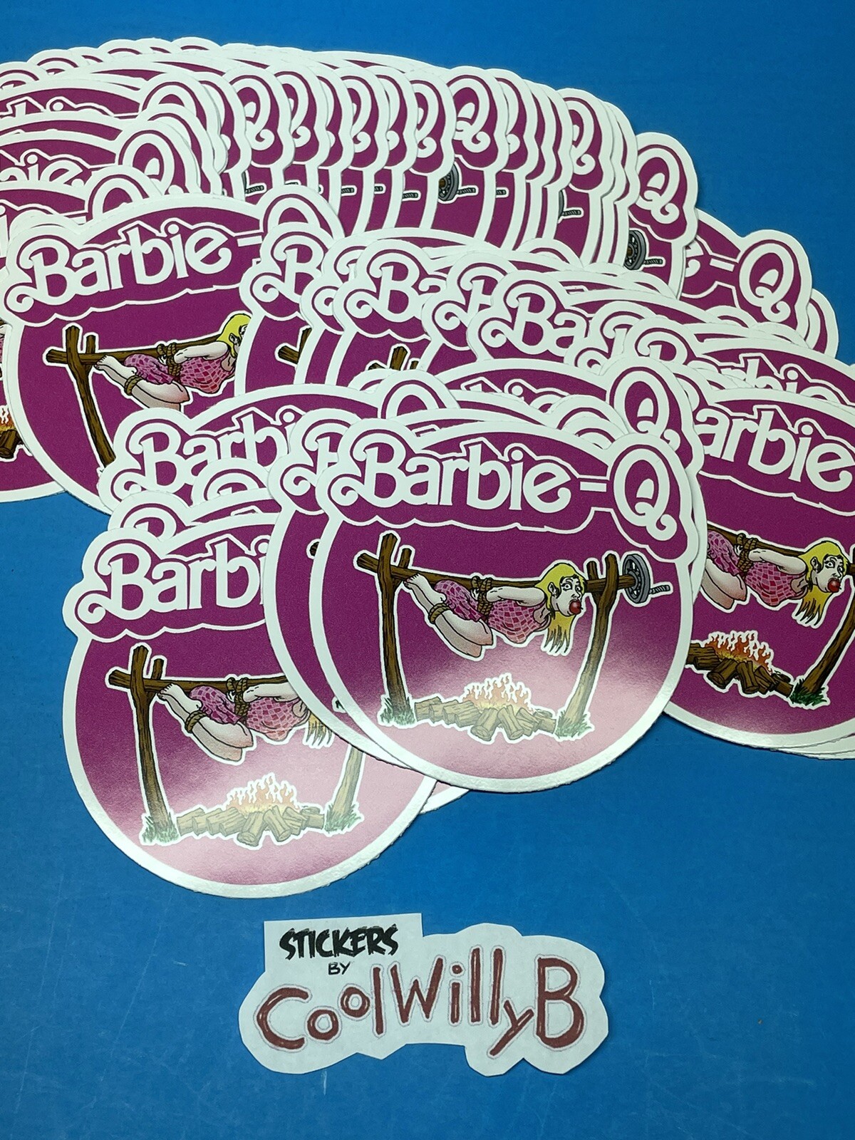 Barbie-Q Funny Unique Vinyl Sticker Decal! Waterproof & Fade Resistant! 😎 Look!