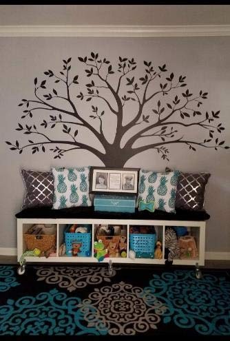 Large Family Tree Wall Decal Family Tree Photo Wall Decal Vinyl Tree Wall Sti…