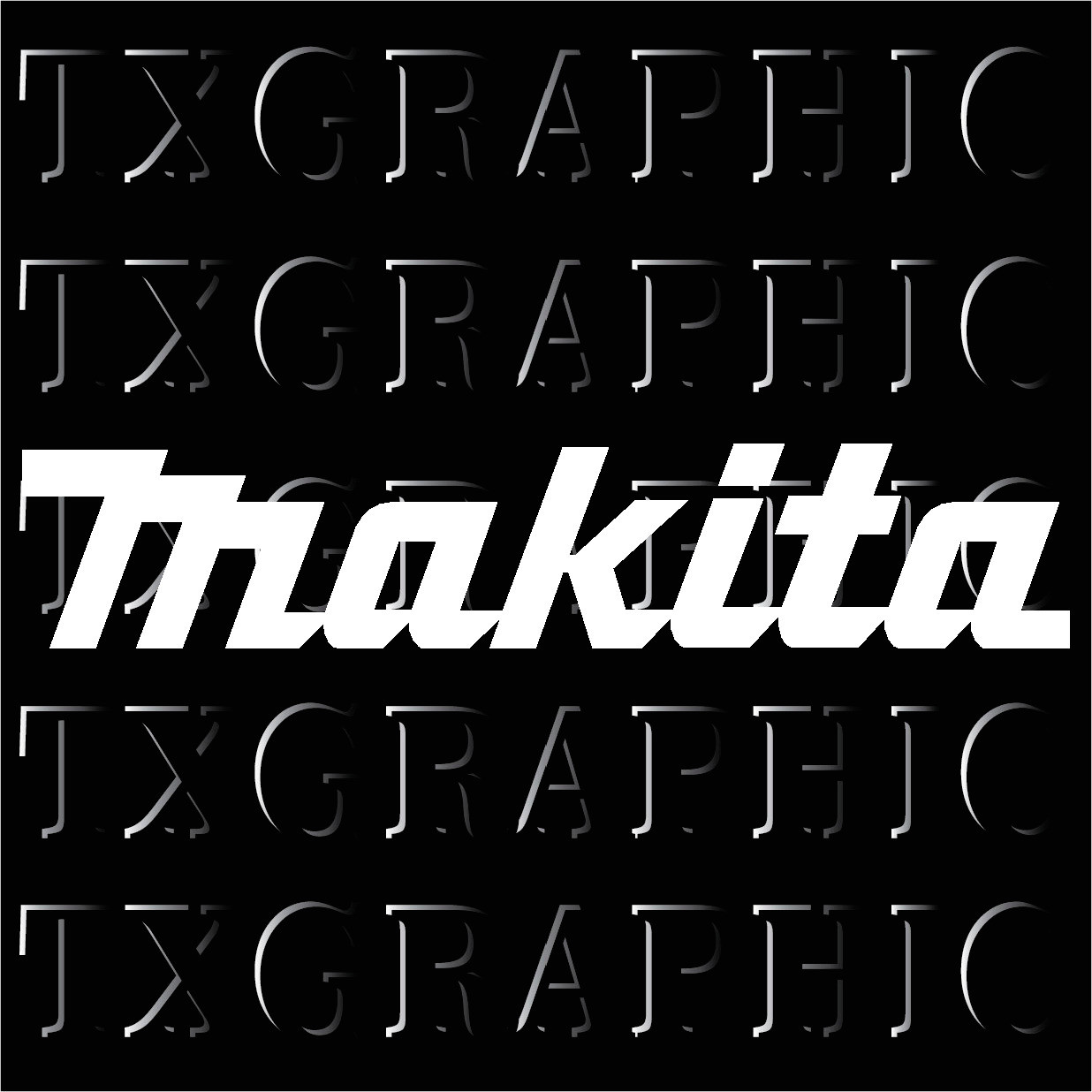 Makita Logo Decal Drill Driver Impact 18V Bit Tool Sticker Reciprocating Saw