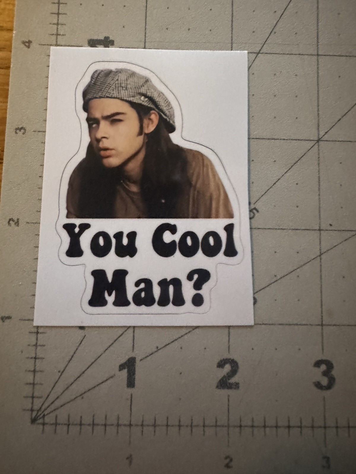 Dazed and Confused Movie "You Cool Man?" 2" x 3" Die-Cut Vinyl Sticker Decal