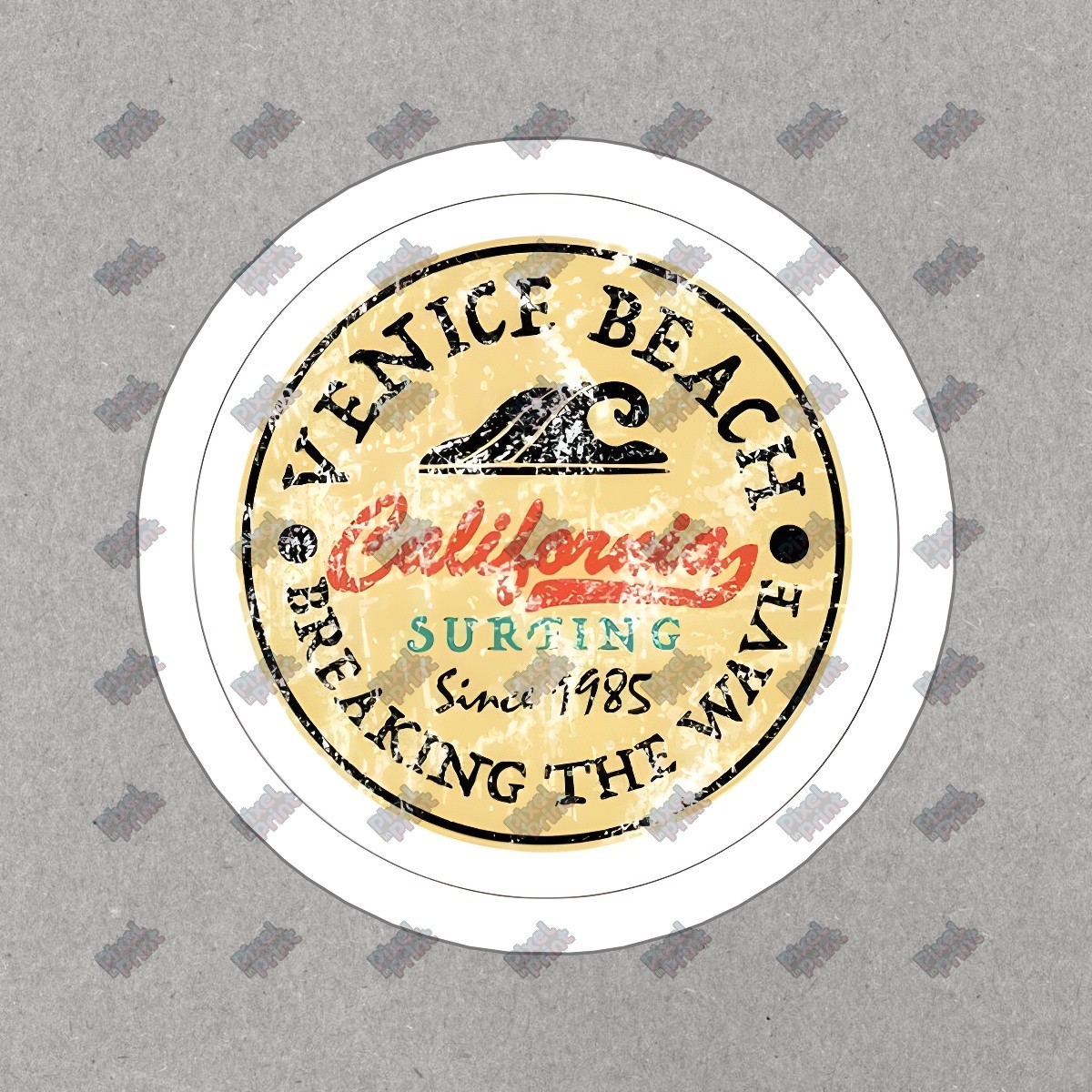 Vintage Venice Beach Surfing Decal California Wave Sticker for Water #669060