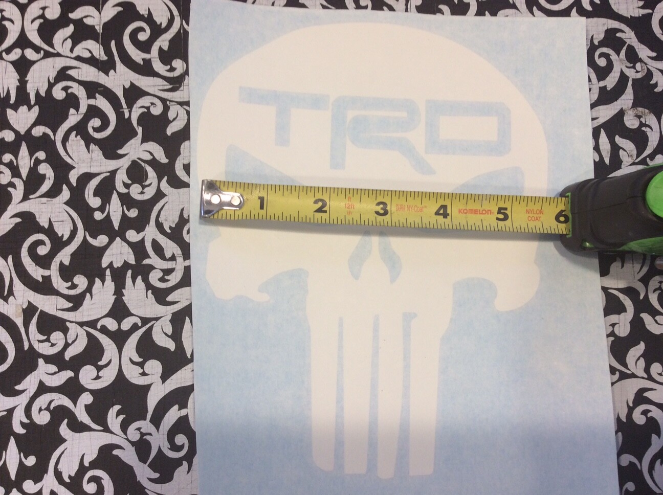 Toyota TRD Skull punisher , Tacoma , tundra . Skull decal , mix and match