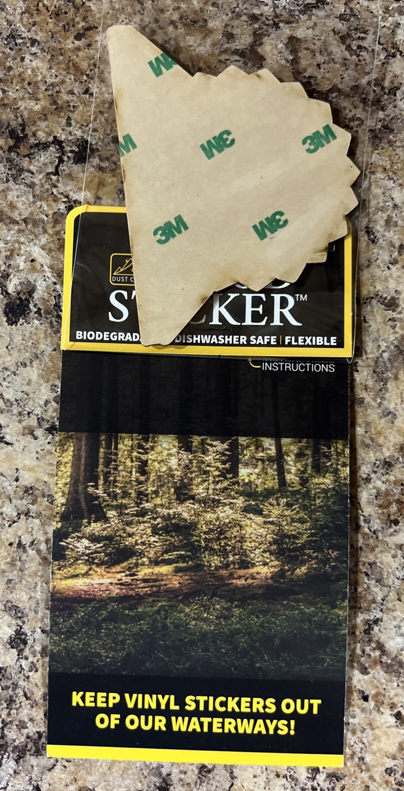 Lost In The Right Direction WOOD Sticker Dishwasher Biodegradable Dust City NEW