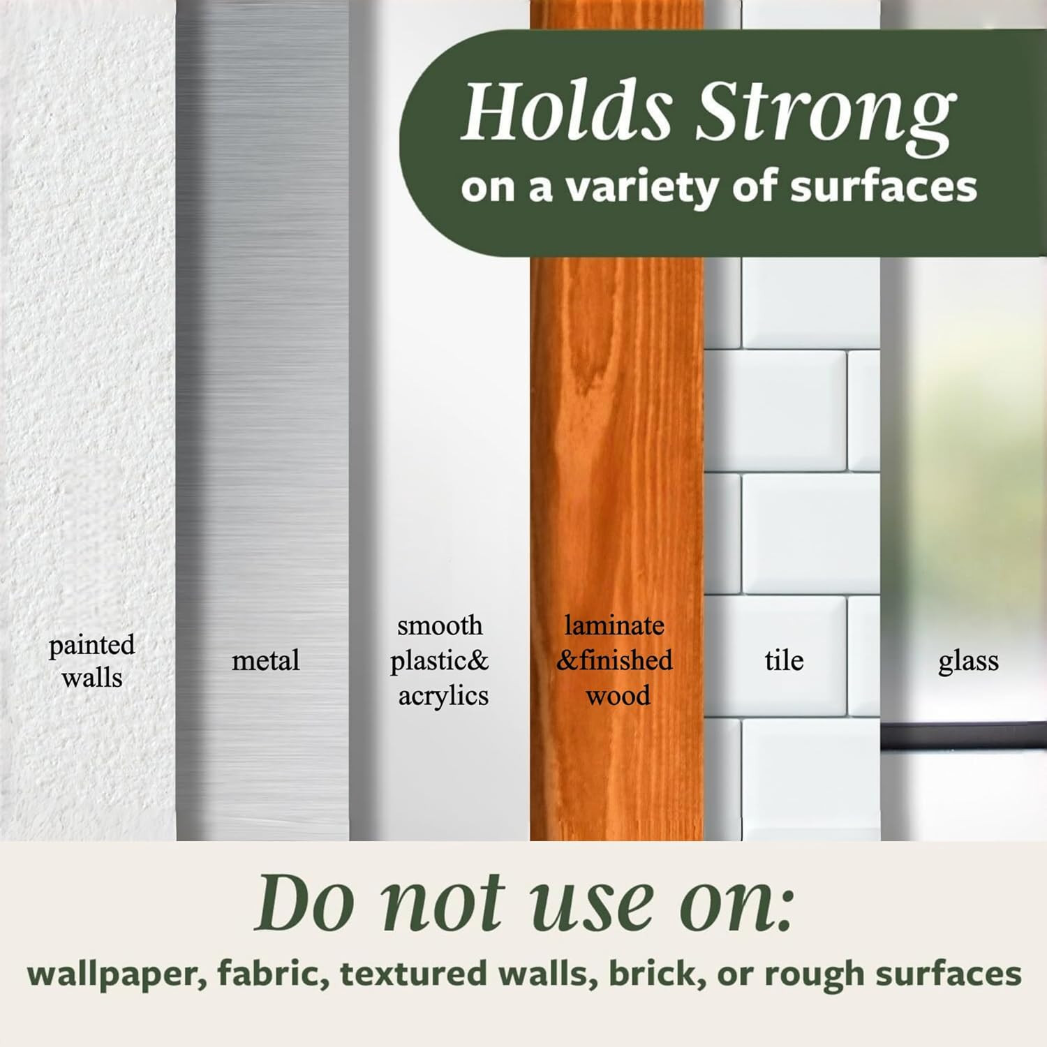 Adhesive Wall & Ceiling Decor Hooks: 4-Pack 3 lbs Heavy Duty No-Drill 360° Swive