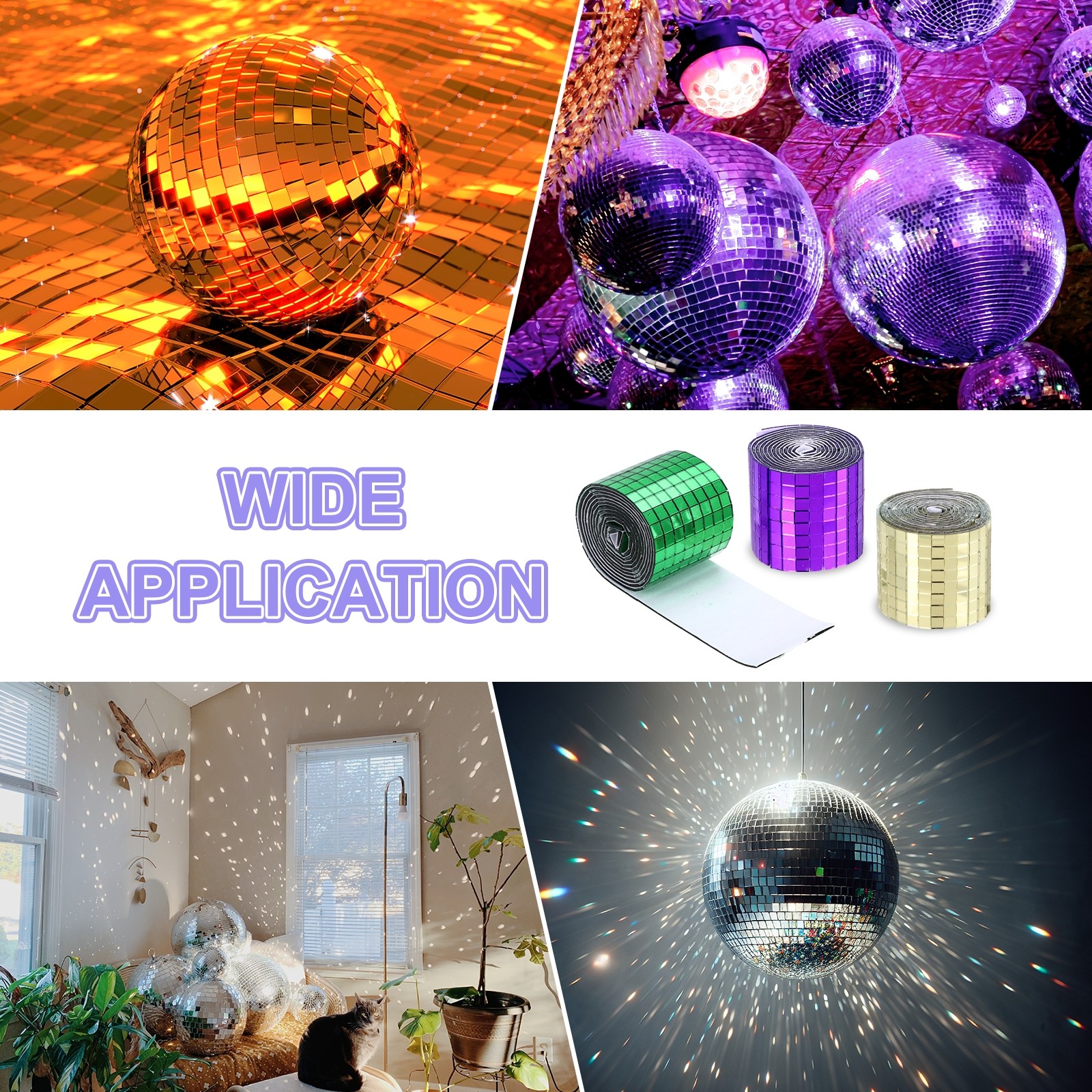 3200 Pieces Adhesive Mosaic Tiles 5 x 5 mm Disco Tiles Gold 2 Pcs