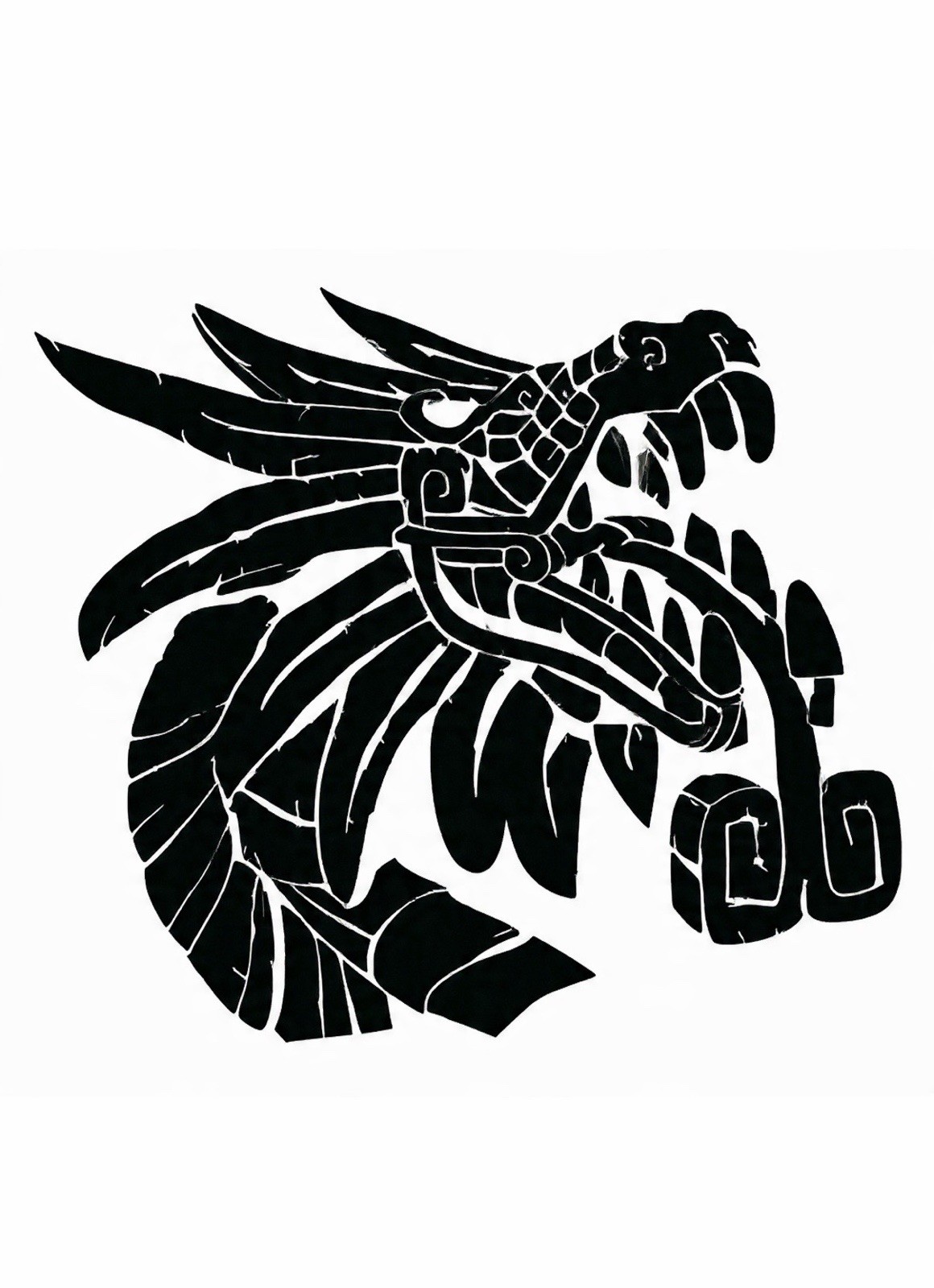 Quetzalcoatl Sticker/Decal Permanent Vinyl, Mexico,Aztec, Laptop, Helmet