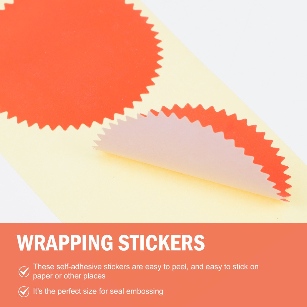 100 Pcs Gear Shape Seal Stickers Envelope Seal Certificate Files Stamp Stickers