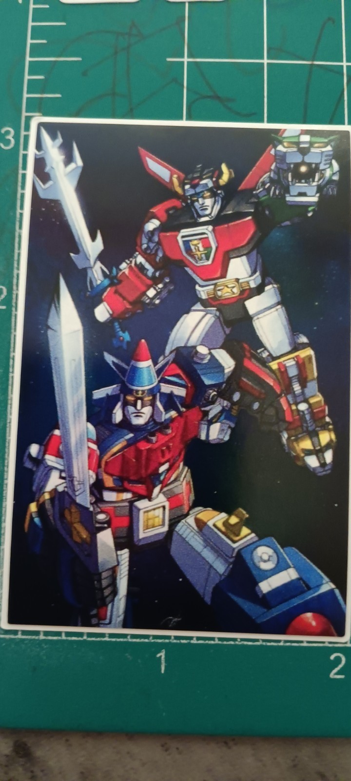 VOLTRON 1 X VOLTRON 2 X CROSSOVER X VYNIL HIGH-GLOSS STICKER X 3X3 INCH