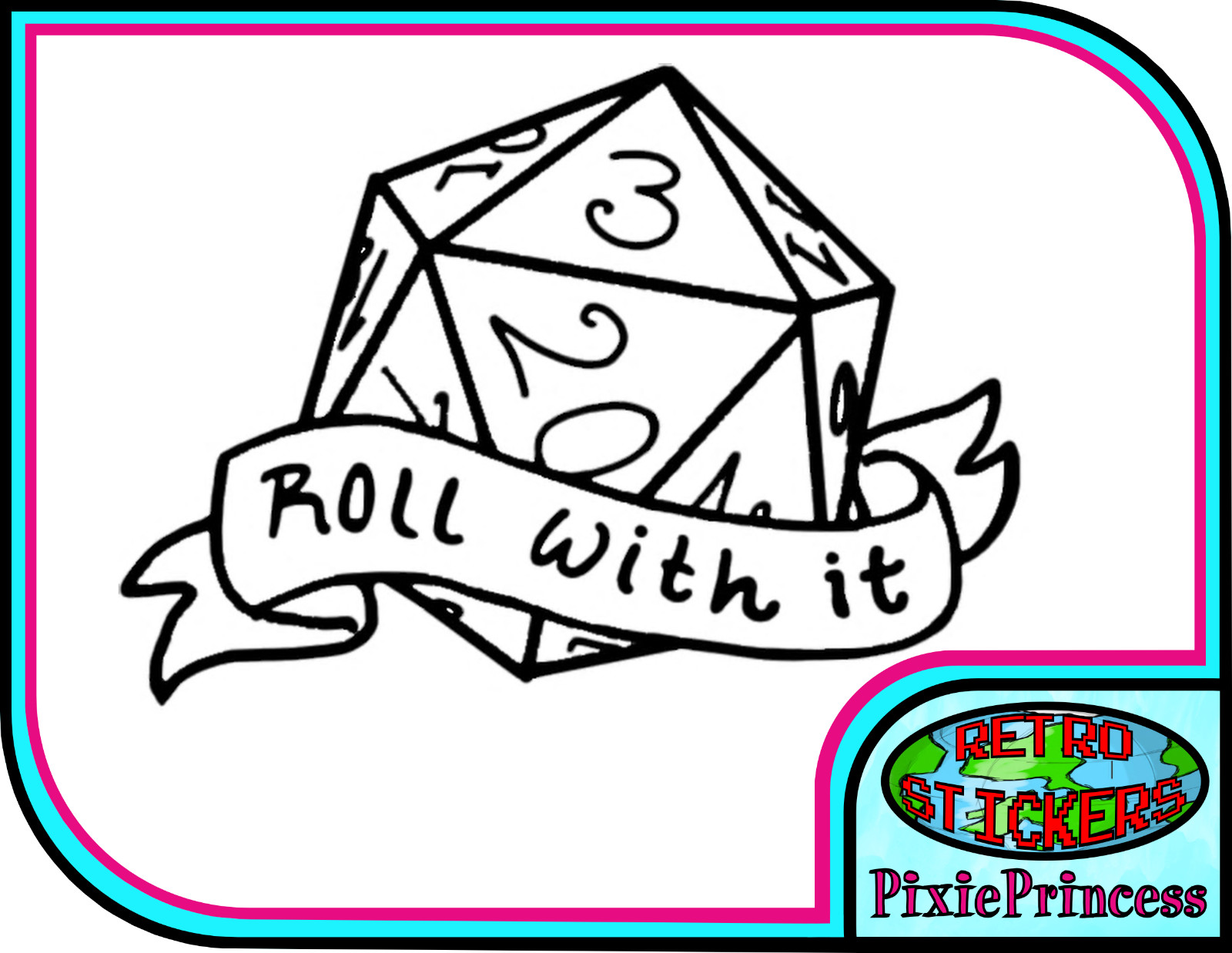 D&D Dungeon Dragons Master D20 N Vinyl Sticker Car Laptop Tablet Window Decal