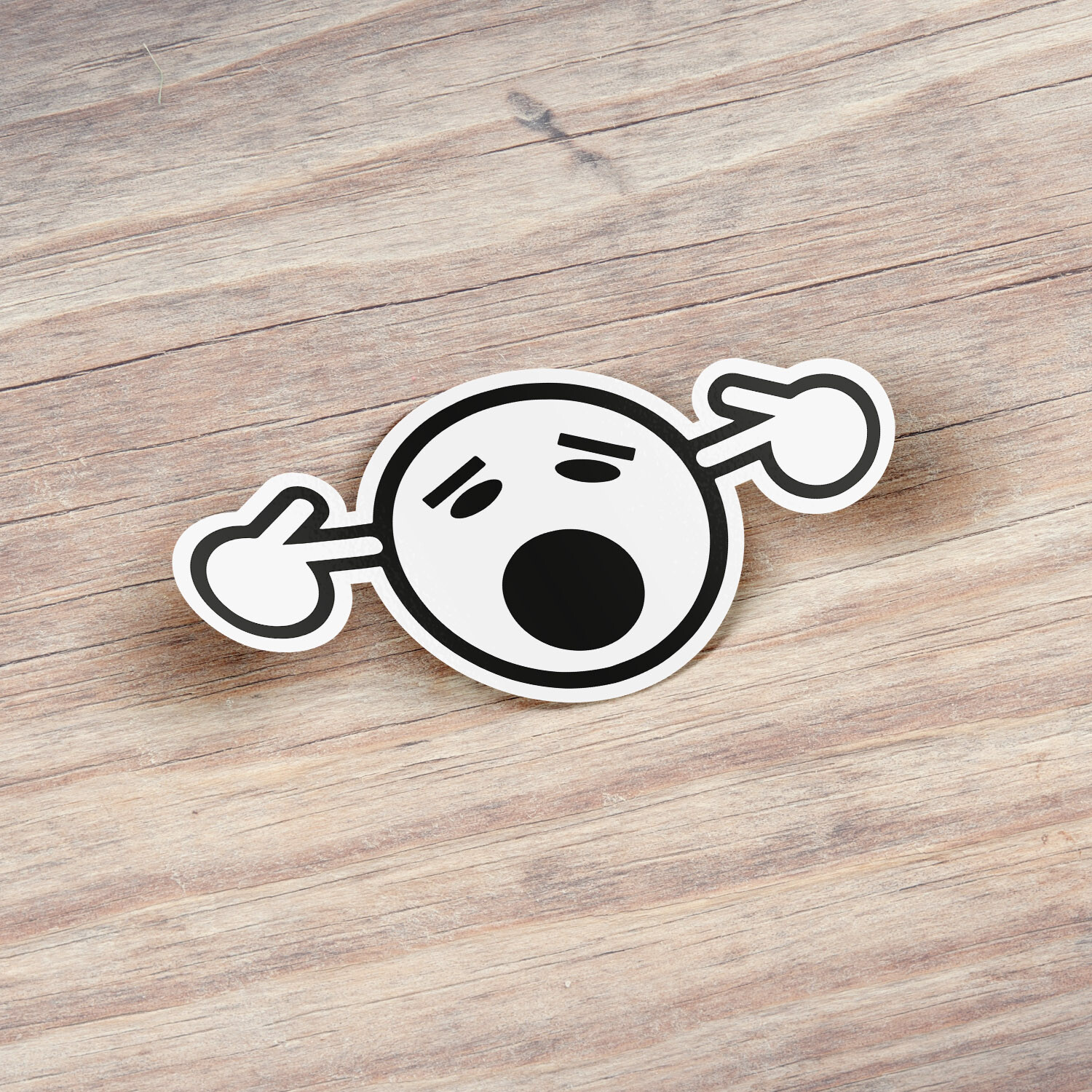 Too Loud Funny Smiley Car Bumper Vinyl Sticker Decal