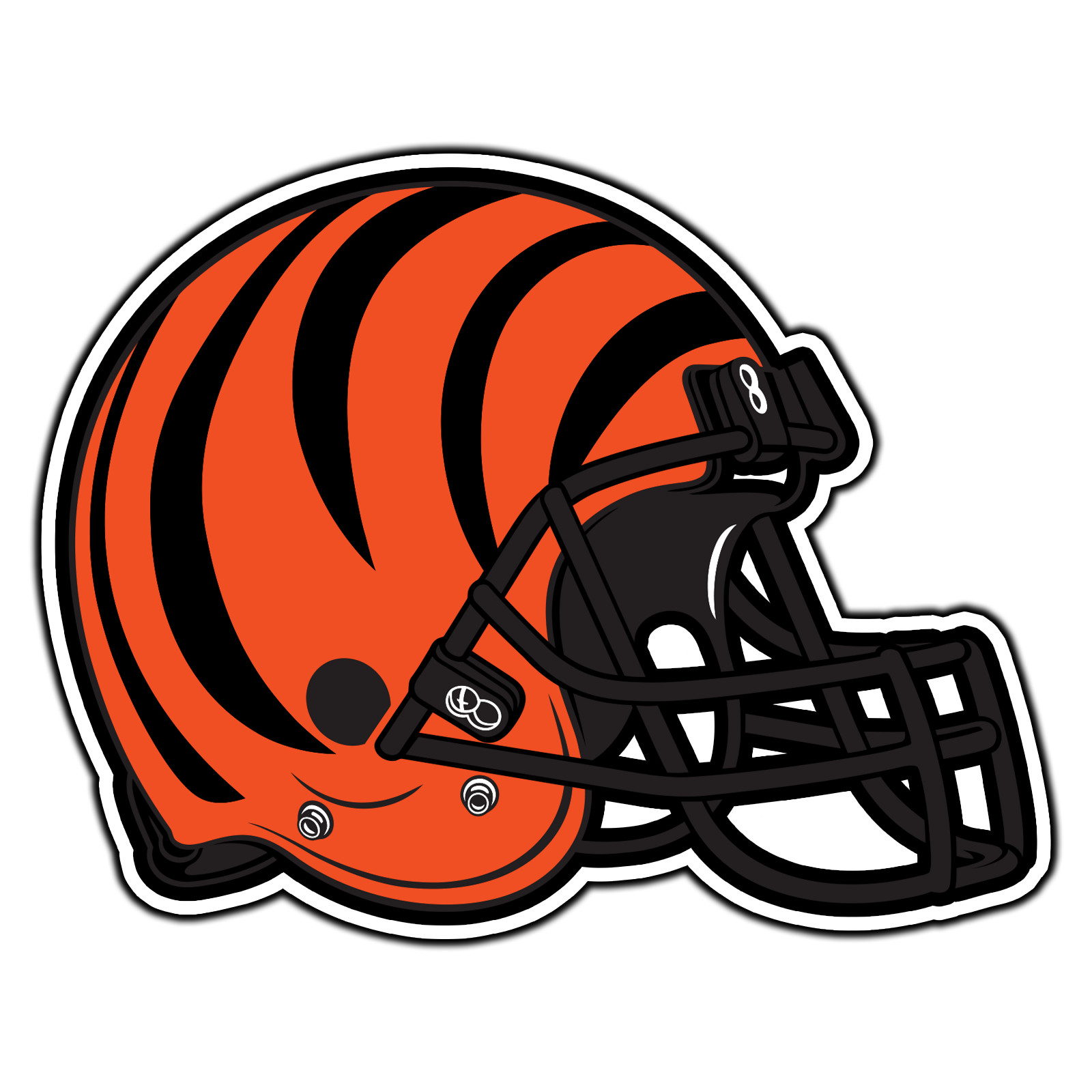 Cincinnati Bengals Helmet Logo #10 Football Sticker Waterproof Vinyl Decal Car