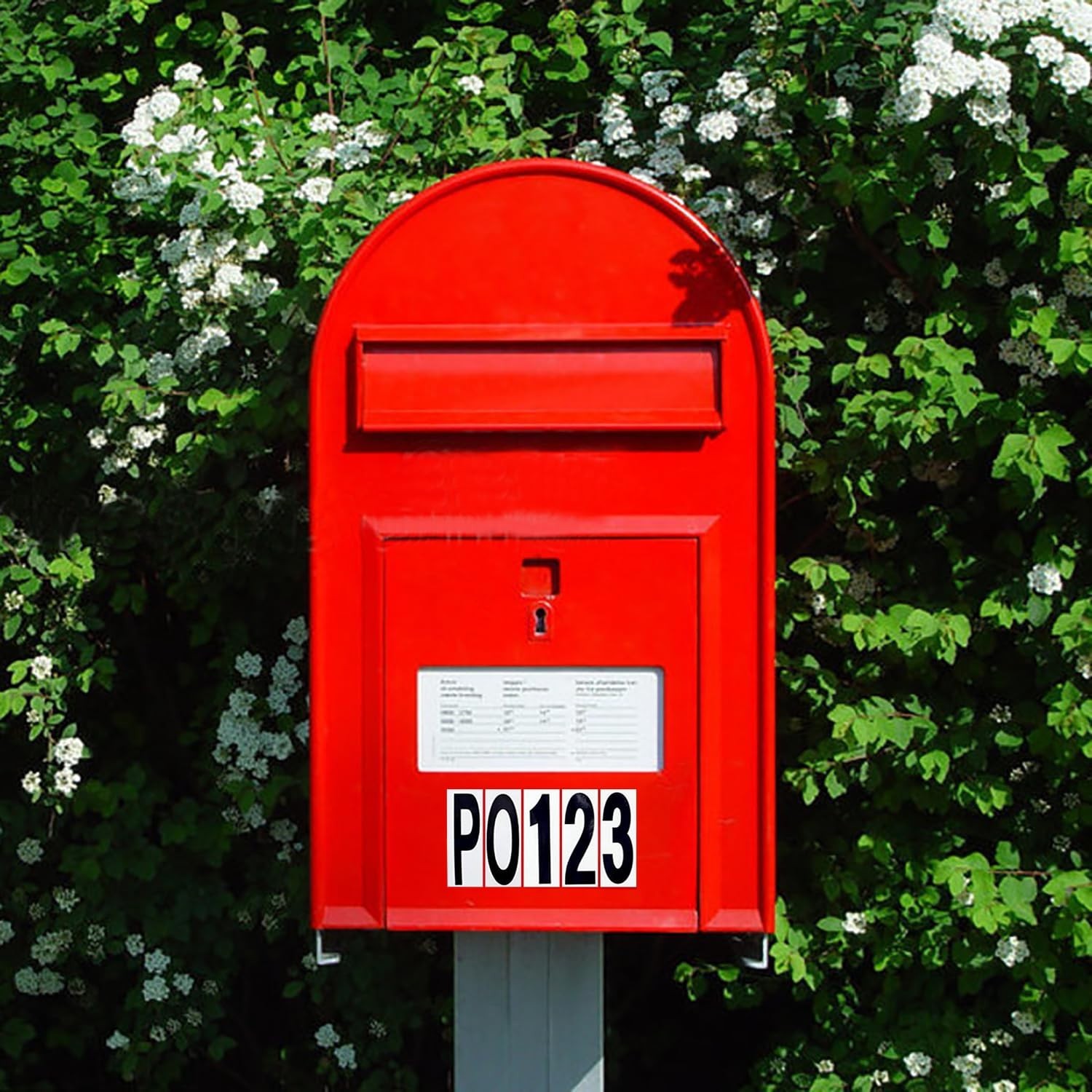 10 Sheet 3 Inch Mailbox Numbers and Letters Cut Classic Style Self-Adhesive Viny
