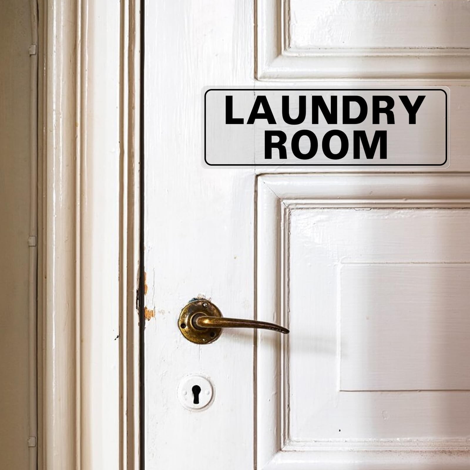 Laundry Room Sticker 12 × 4 Inches Vinyl Self-Adhesive Wall Art Decal Trend