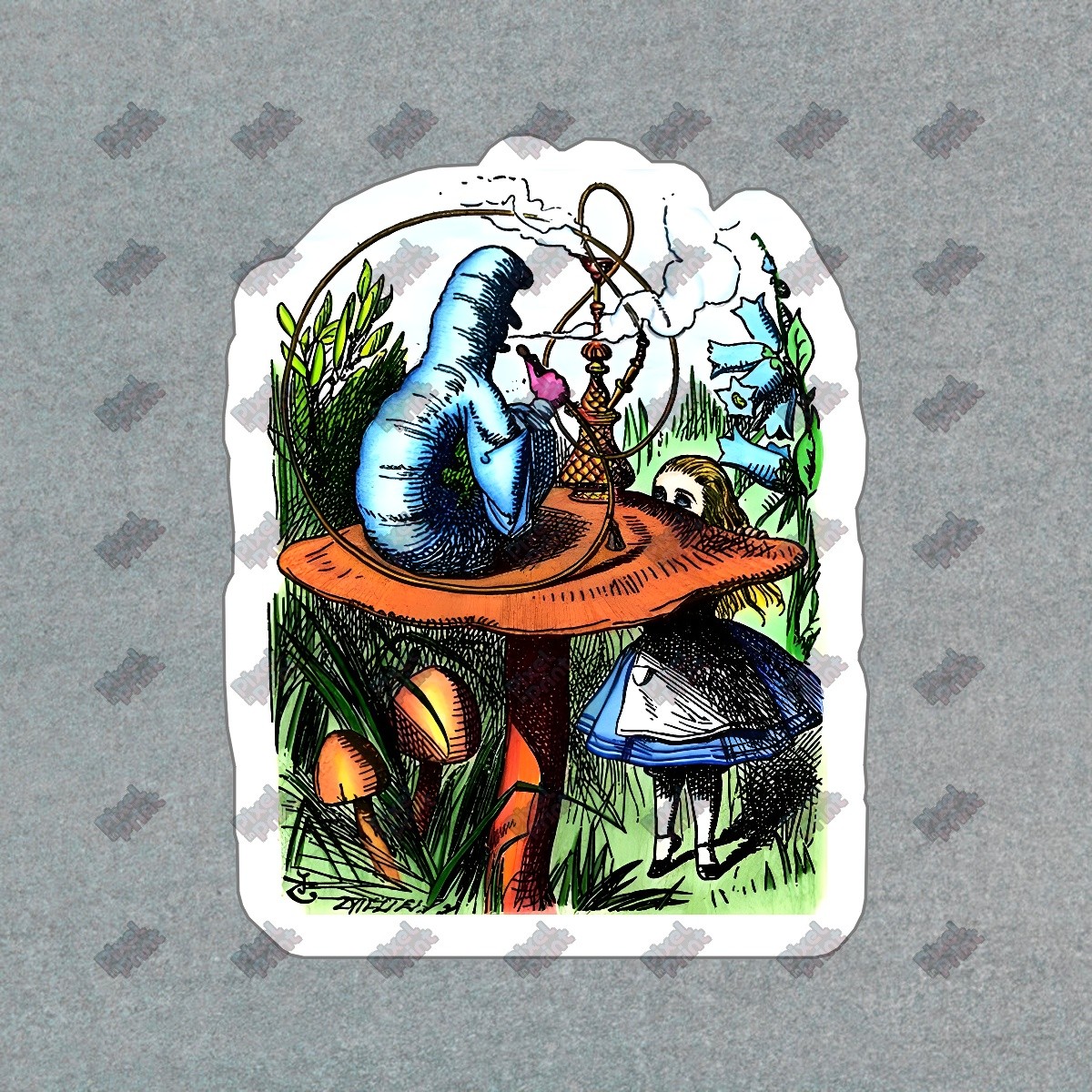 Alice in Wonderland Caterpillar Vinyl Sticker Decal Unique Art for #568533