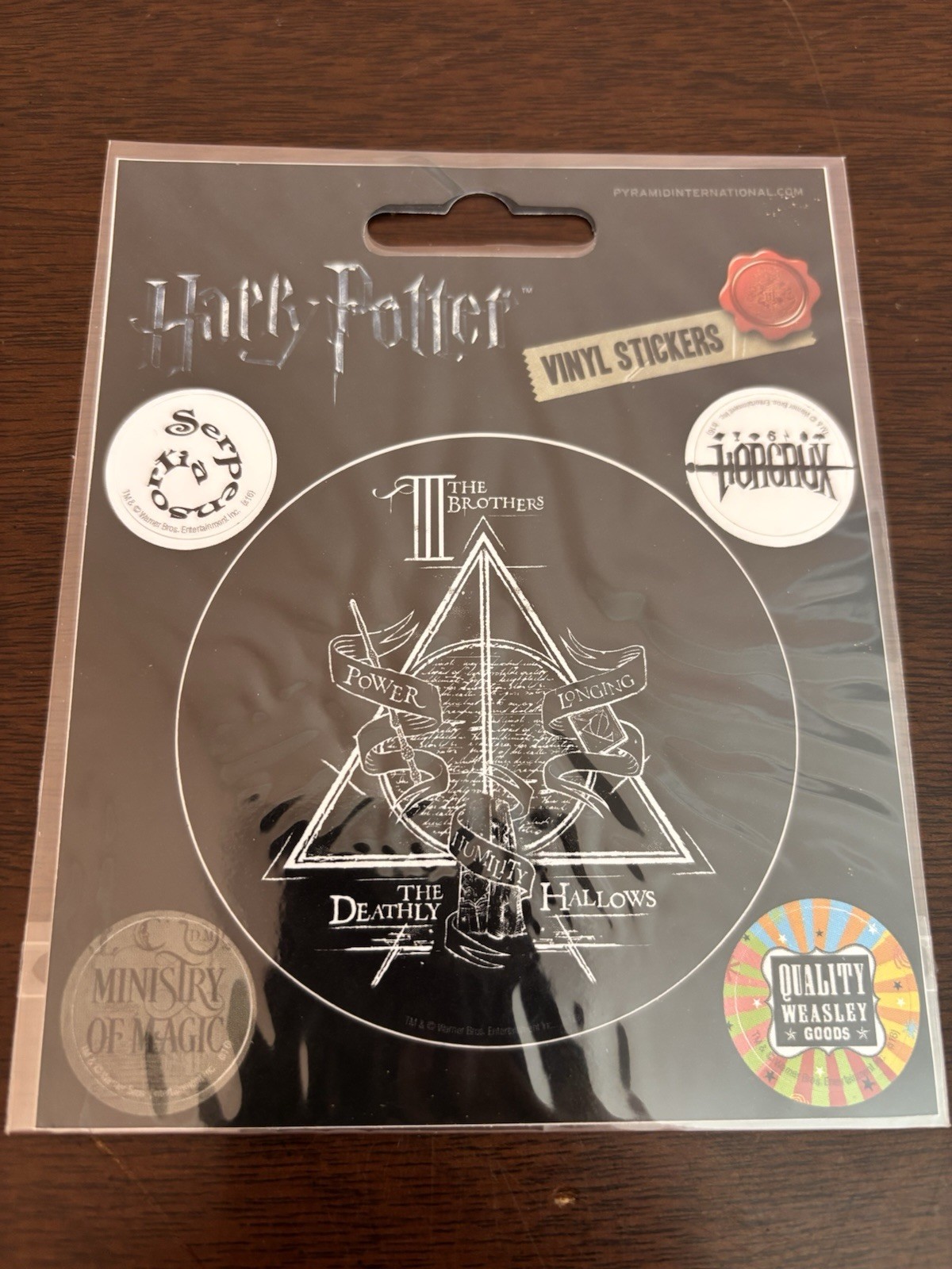 Harry Potter Bioworld Gryffindor A D Deathly Hallows Stickers / Decals New