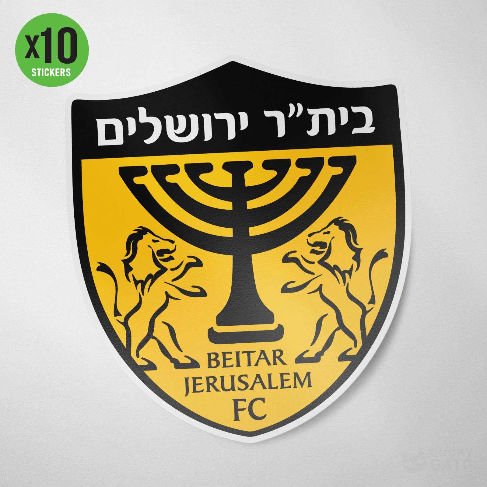 (10) Beitar Jerusalem FC Israel Vinyl Sticker Decal Football Soccer Tel Aviv