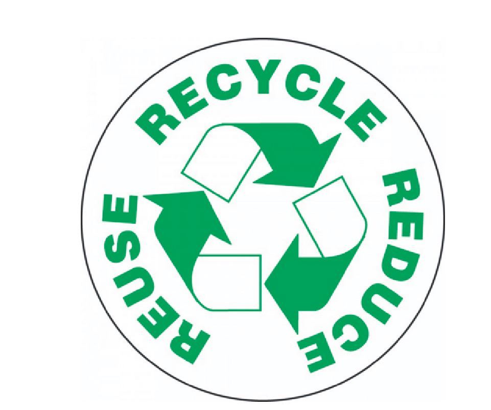 Reuse Recycle Reduce Hard Hat Decal Hardhat Sticker Helmet Label H210