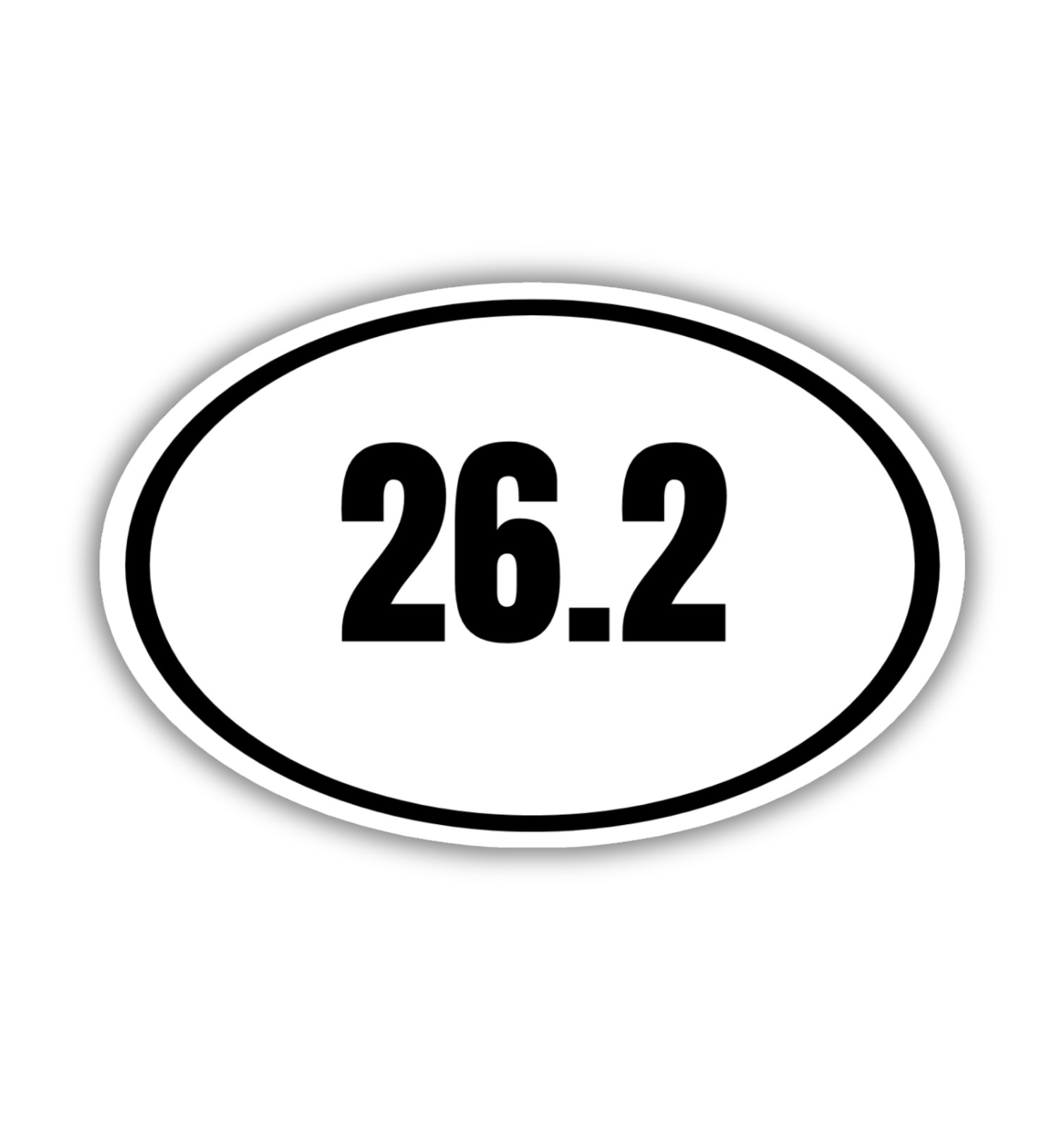 26.2 Full Marathon Fridge Magnet or Laptop Sticker