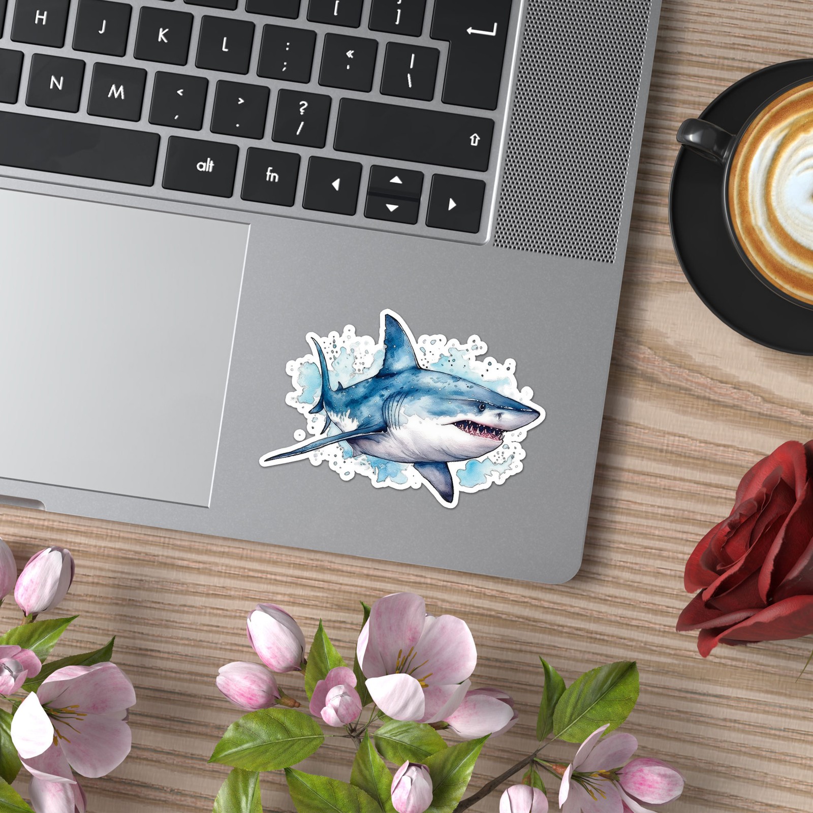 Great White Shark – Vinyl Decal Sticker – Car Window Laptop – ebn9873