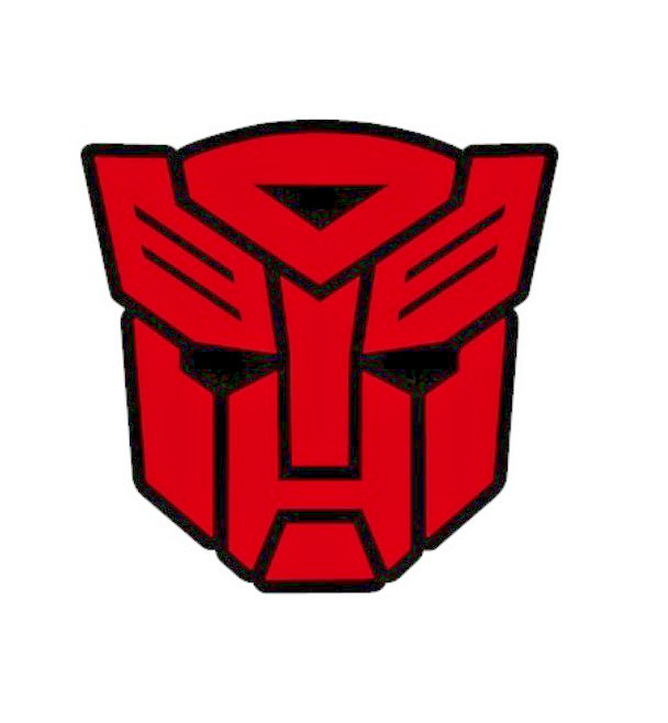 Transformers Autobot / Decepticon Vinyl Decal/Sticker 3.5" x 3.5" Black/Red