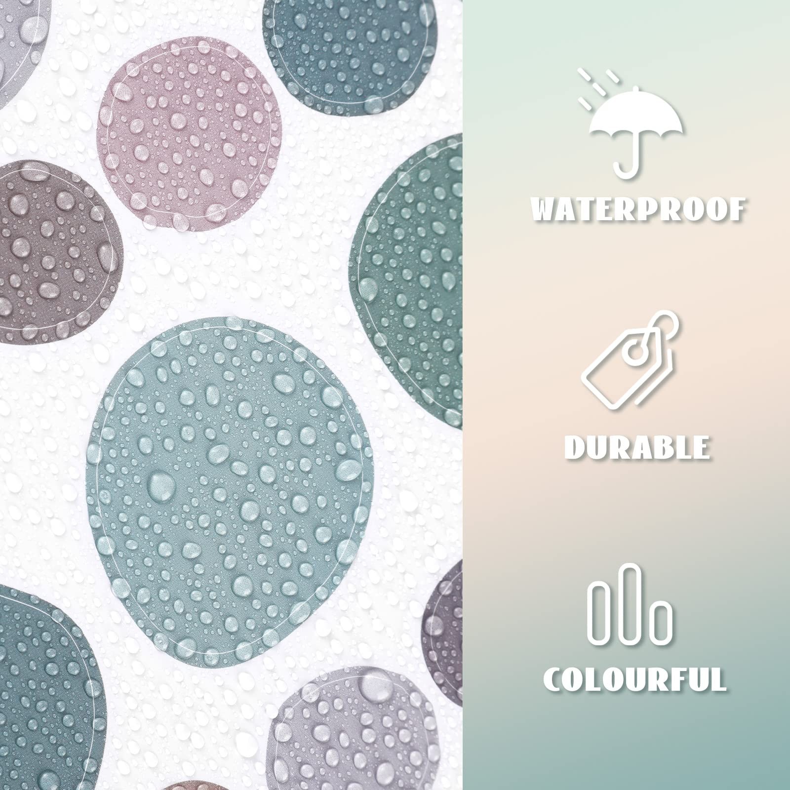 296 Pcs Polka Dots Wall Decal Boho Back to School Rainbow Playroom Wall Decor…