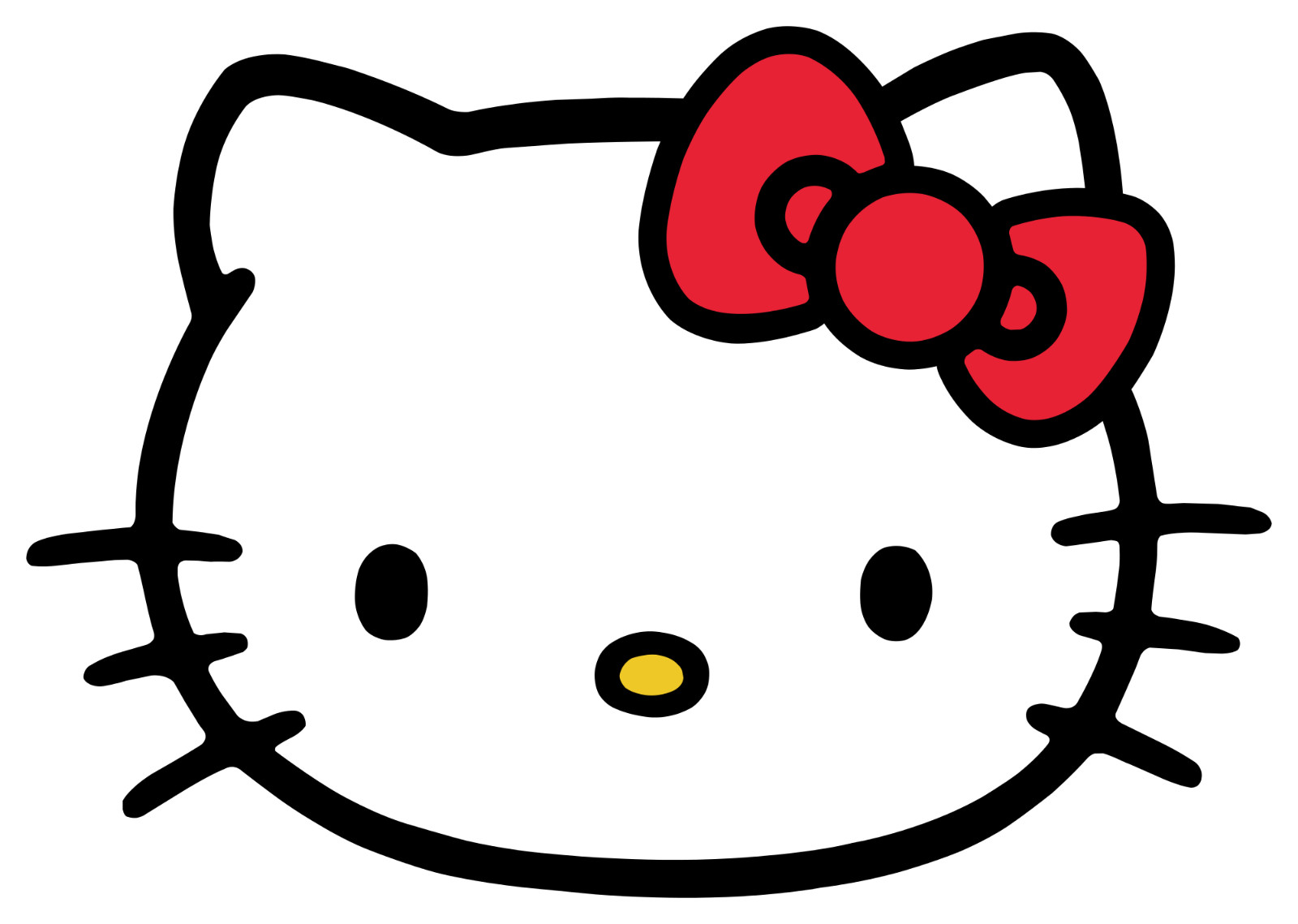 Hello kitty sticker logo cute skate cell laptop bumper vinyl decal