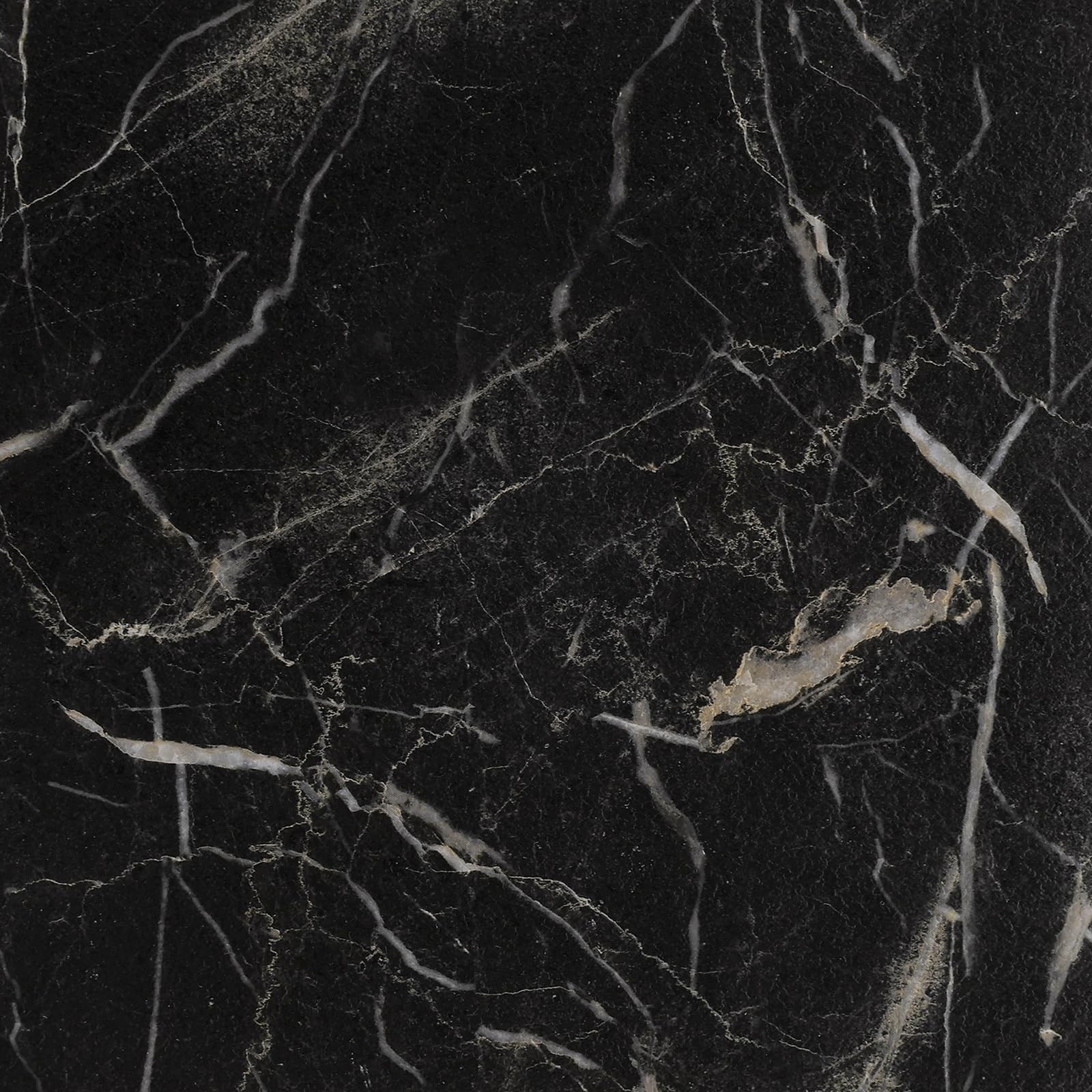 LaCheery 12×12 Peel and Stick Floor Tile Waterproof Bathroom Black Marble Pee…