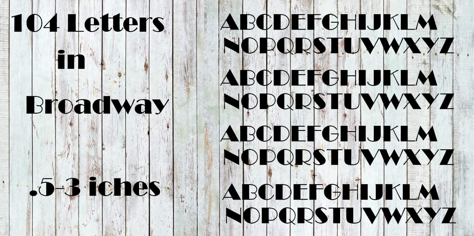 Broadway Vinyl Cutter Street Address Mailbox Letters Decal Stickers game