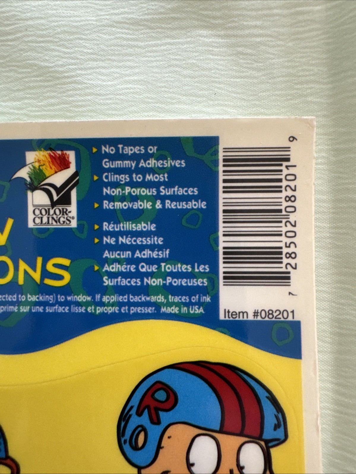 Rugrats Nickelodeon Static Cling Window Decorations Tommy Chuckie Angelica Big