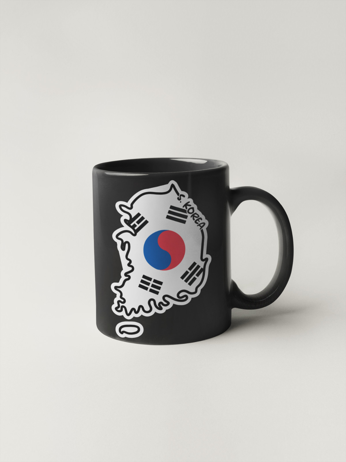 South Korea Map Flag Sticker Decal