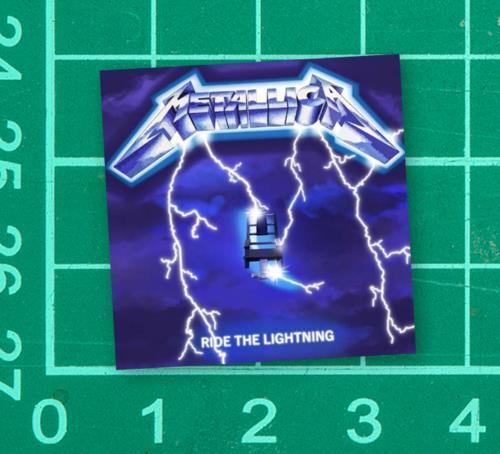 Metallica Ride the Lightning Sticker album cover