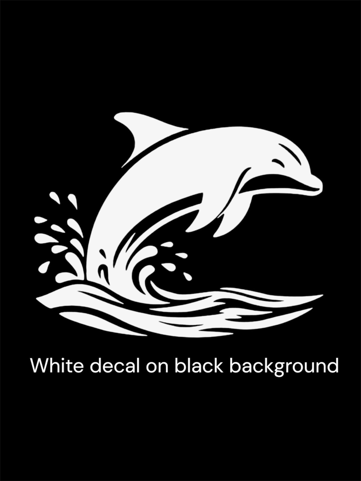 Dolphin splashing Decal for car Windows Laptops most Smooth Surfaces